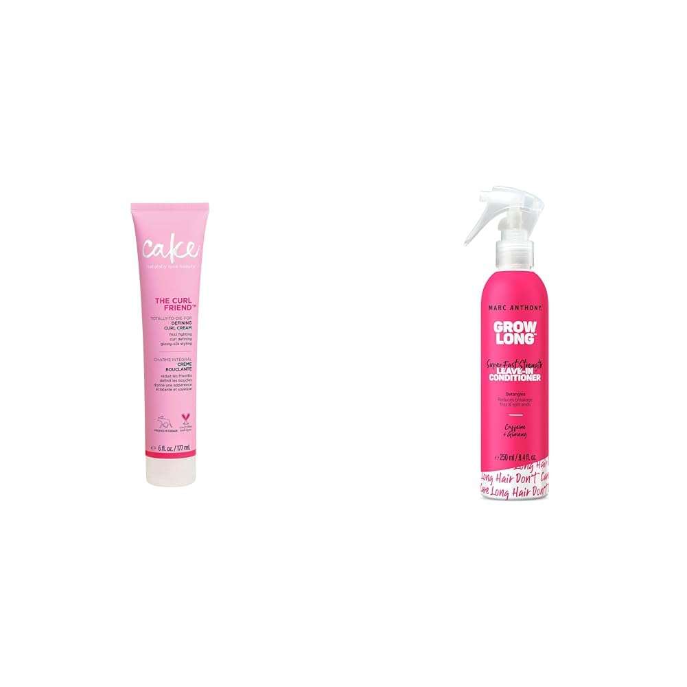 Cake Beauty Curl Cream & Marc Anthony Leave-In Conditioner Hair Bundle 1