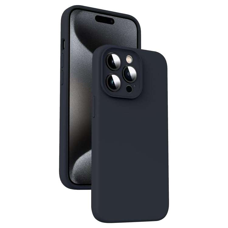 Spacekart Back Cover case compatable for [iPhone 16 pro] Ultra-Thin Slim Fit Soft Silicon Back Cover Case Flexible TPU Matte Finish Coating Light Protective - Black 1
