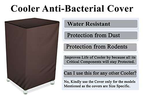 The Furnishing Tree Air Cooler Cover compatible for Kenstar Personal 35 Ltr Tower Cooler, Ployester, Coffee 5