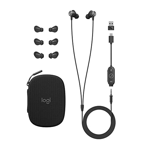 Logitech Zone Wired Earbuds with Noise Cancelling Mic 5
