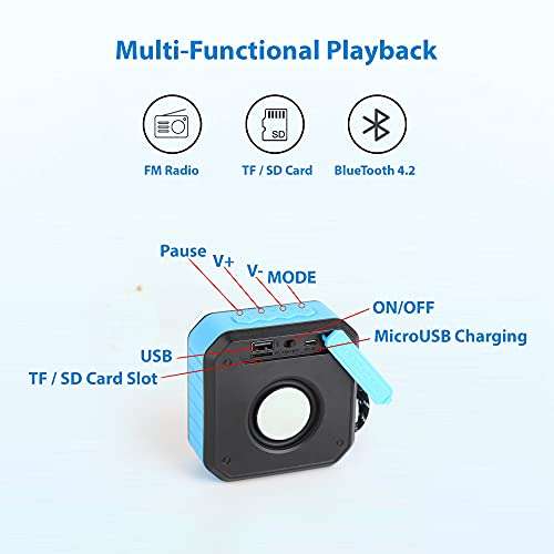 PRO Bluetooth 5.3 IPX7 Speaker Compatible with Xiaomi Mi 10 Pro with Extended Long 13Hour Playtime Plus Waterproof/Indoor/Outdoor/Beach Travel 5