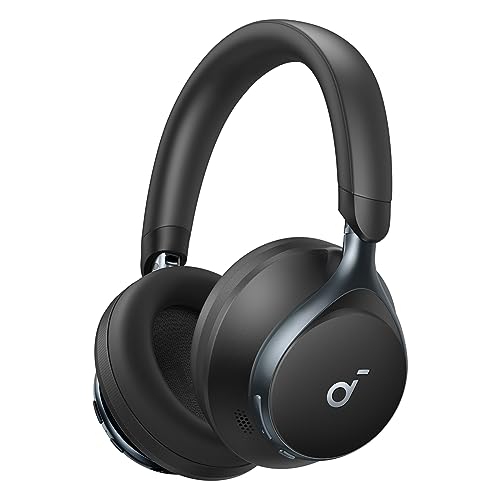 Soundcore by Anker, Space One, Active Noise Cancelling Headphones, 2X Stronger Voice Reduction, 40H ANC Playtime, App Control, LDAC Hi-Res Wireless Audio, Comfortable Fit, Clear Calls, Bluetooth 5.3 1