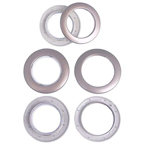 32 Pack Curtain Grommet, Inner Diameter 1-9/16"(40mm) Curtain Eyelet Rings Roman Ring Grommet Curtains Grommets kit for Casement Eyelet Tool Accessory (Coffee) 4