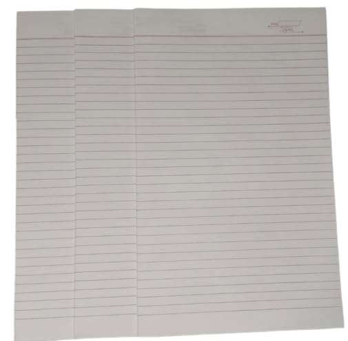 FIRST CLICK Student Answer Sheet Long [Both Side Ruled, Count 80 Sheets Without Fold with fold 160 Sheets 320 Pages- Pack of 1] Size 31.8 x 19.6 cm 6