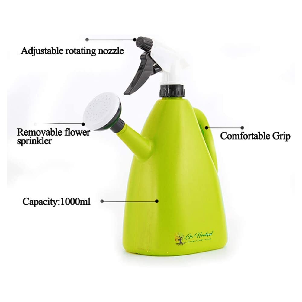 Go Hooked Watering and Spray Dual-use Watering Can Garden Tool Watering Sprayer Bottle 1 L 3