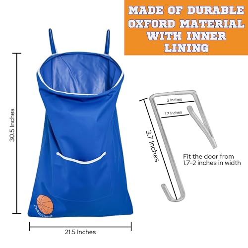 Kids Clothes Hamper - Space-Saving Boys Hamper with Zipper for Easy Unloading, Durable Oxford Material, Lined for Wet Clothes - Ideal Boys Laundry Hamper for Boys Room Organization 6