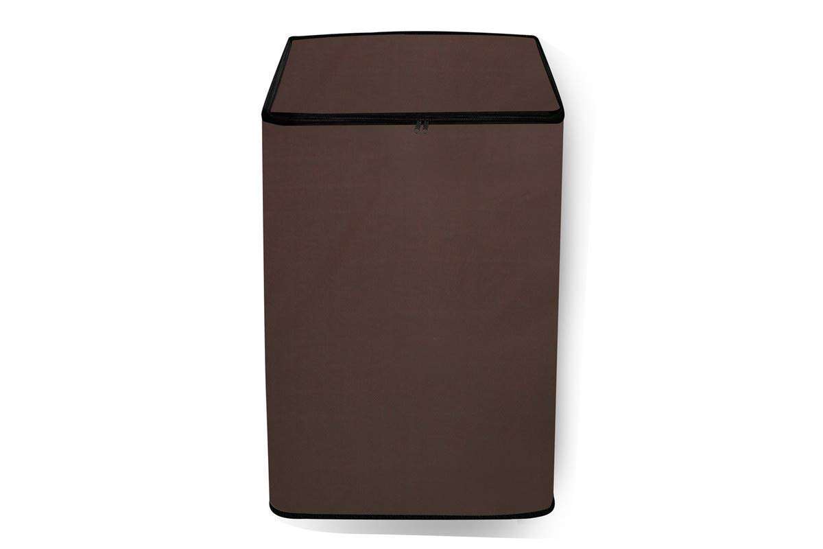 Star Weaves Top Load Washing Machine Cover for LG 8 KG Fully-Automatic Top Loading T80SJAS1Z, Waterproof & Dustproof Cover Coffee 4