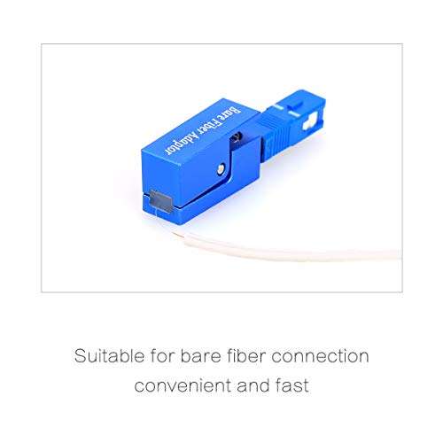 KELUSHI 1PCS New Hot Fiber Optic Connector Sc type Square Adapter （blue）. 6