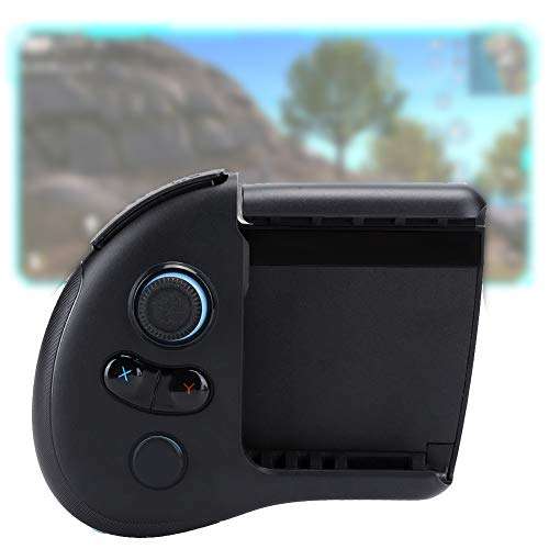 Bluetooth 5.0 Smart Gamepad, Ergonomic Intelligent Game Handle, Wireless Mini Mobile Game Controller Half Screen Half Handle Low Delay One Key Combo Joystick Fit for Android System 4