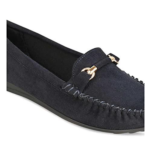 ROCIA by Regal Blue Women Suede Ballerinas 4