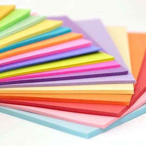 HRBS 40pcs Color Sheets For Copy Printing Papers/Art and Craft Paper A4 Sheets Double Sided Colored Origami Folding School, Office Stationery, Kids Childhood Craft DIY Activites, Making Cards. 6