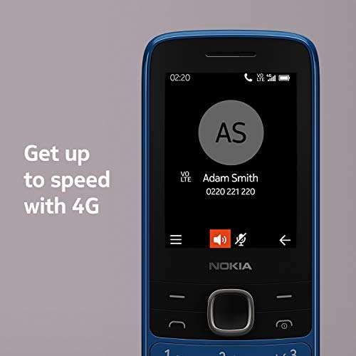Nokia 225 4G Dual-SIM 64MB Factory Unlocked 4G Cellphone (Blue) - International Version 6