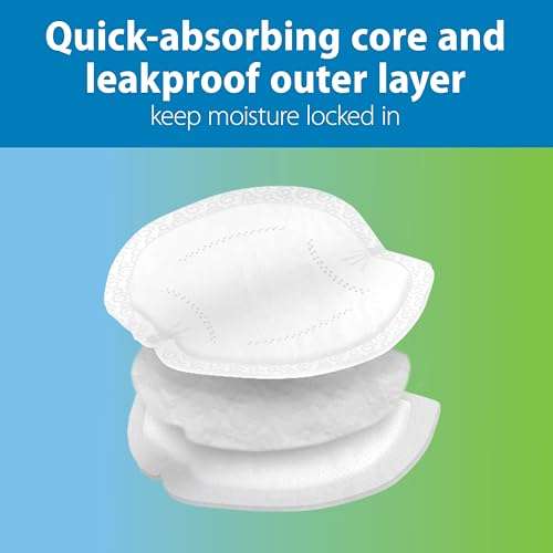 Dr. Brown's Disposable One-Use Absorbent Breast Pads for Breastfeeding and Leaking - 60pk 5