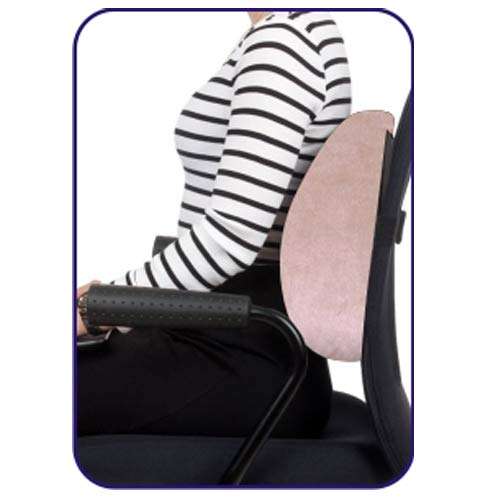 Oshotto Debonair Broad Orthopaedic Back Rest Office/Home Chair Lumbar Support Cushion for All Cars (Black) 6