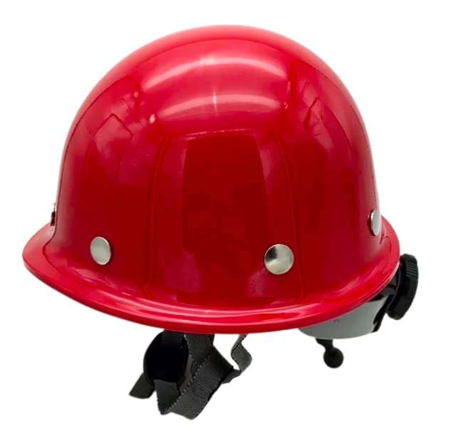 WYATT FRP Fiberglass Safety Helmet Construction Protective Helmets Anti-Smashing Work Cap Labour Engineering Impact Resistance Hard Hat (RED) 1