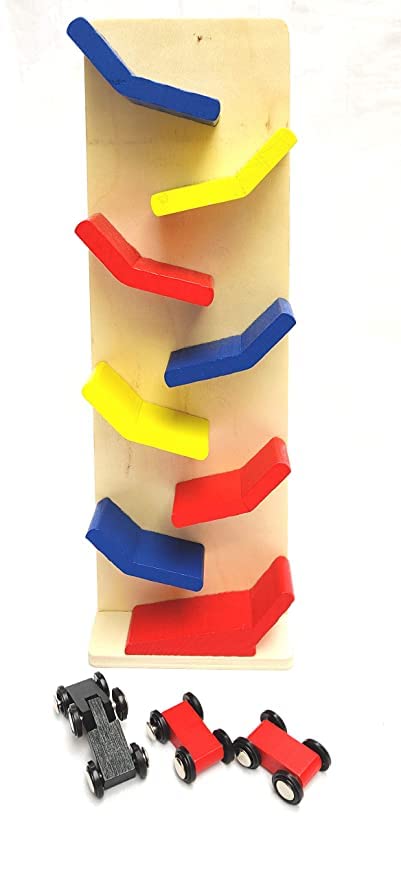 MODERN COLLECTION Wooden Slippery Cars - Sliding Cars (Multicolour) 3