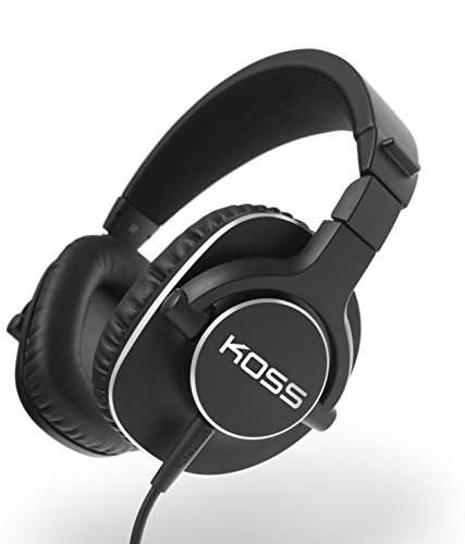 Koss Pro4S Full Size Over-Ear Studio Headphones, Detachable Cord with Dual Choice Entry, Black with Silver Trim 2