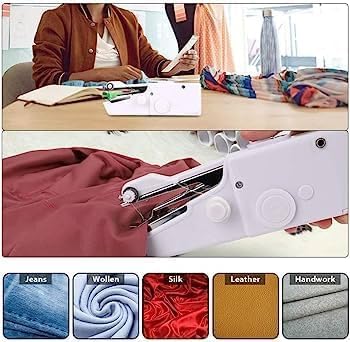 StonSell Electric Handy Stitch Mini Hand Sewing Machine Stapler Style Mini Machine Home Tailoring Silai Machine Emergency Stitching Handheld Sewing Machine For Emergency Stitching (A1+) 5