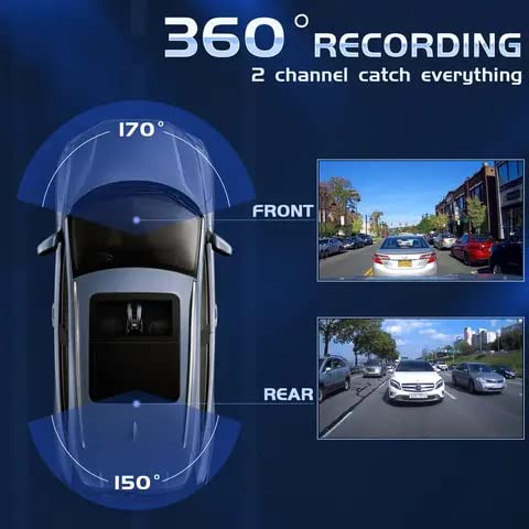 4K UHD Front Rear & Inside 3 Channel Dash Camera with Screen WiFi WDR & hardwire Full Set GPS Hardwire GSensor Loop Recording MicroSD Support 5