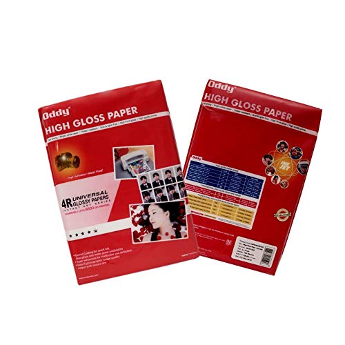 Oddy Glossy Photo Paper 4X6 inches (4R) Size - Pack of 3 |180 GSM 100 Sheets Pack for Photo Printing | Print quality images, photos and prints compatible with Inkjet Printer 4