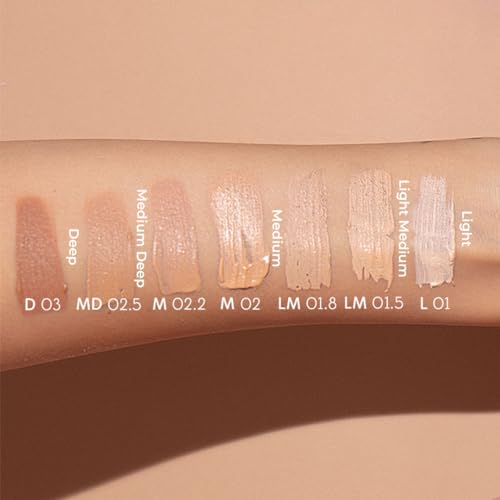 RUBY's ORGANICS Liquid Foundation For Face Makeup,Waterproof,Full Coverage Blendable,Long Lasting,Matte Finish And Poreless,Normal To Oily Skin,Vegan,Paraben And Silicon-Free,Shade Lm 01.8,30Ml 6
