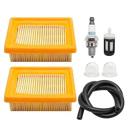 laffoonparts FS91 FS91R Air Filter Tune Up Kit Replacement for Stihl KM91R KM131 FS89 FS91 FS111 FS131 FS311 FC96 String Trimmer Brushcutter Replace# 4180-141-0300 41801410300 1