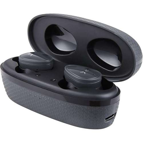 Altec Lansing NanoBuds True Wireless Earbuds with Charging Case, IPX4 Waterproof, Dual Mic, 30 Hours Playtime – Sports in Ear Earphones for iPhone & Android (Charcoal Grey) 2