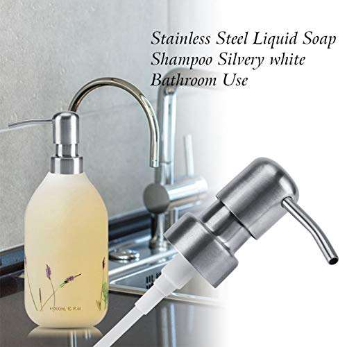 Soap Pump, Durable 304 Rust Proof Stainless Steel, 2.5 cm/1.0inch Bottles, Brushed Finish, for Kitchen and Bathroom Soap Dispenser 3