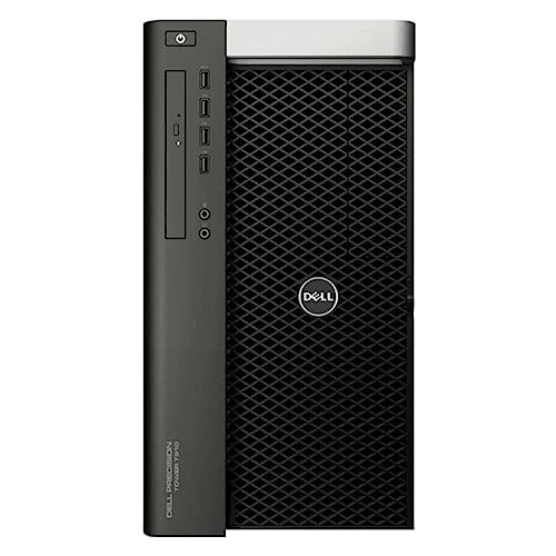 Dell Precision T7910 Mid-Tower Workstation - 2X Intel Xeon E5-2697 v3 2.6GHz 14 Core Processors, 64GB DDR4 Memory, 256GB NVMe SSD, 2TB HDD, Nvidia Quadro K2200, Windows 10 Pro. (Renewed) 1