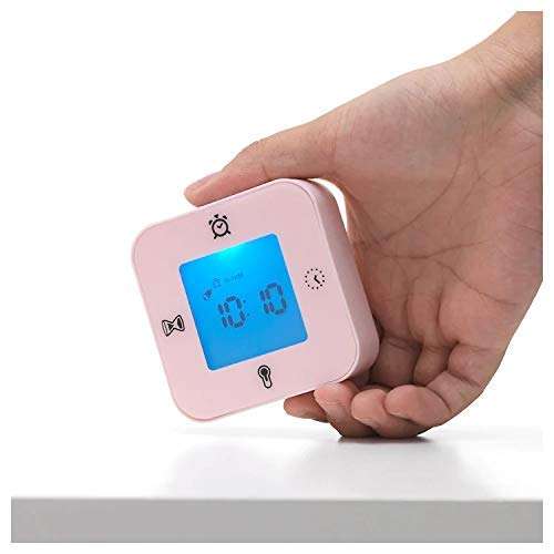 Ikea Plastic Smart Table Clock with Thermometer, Alarm, Timer Function (Pink, 3 x 7 x 7 cm) 3