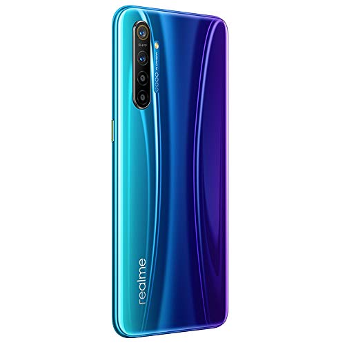 Realme XT (128GB, 8GB RAM) 6.4 AMOLED, 64MP Quad Camera, Snapdragon 712, Dual SIM GSM Unlocked, US + Global 4G LTE International Model - RMX1921 (Pearl Blue, 128GB + 64GB SD + Case Bundle) 4