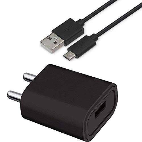 Starkwoood 2Amp Charger for Xolo Era 4G Mobile Charger | Power Adapter | Wall Charger | Fast Charger Hi Speed Travel Charger with 1m Micro USB Sync Cable - Black @ 348 1
