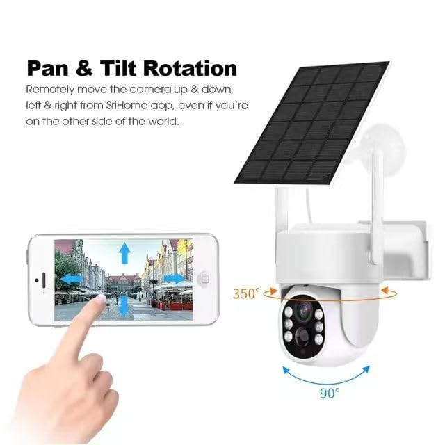 CASACOP 4G LTE Cellular Solar Security Camera, No WiFi Needed Wireless Outdoor Camera, Includes Memory Card & SIM Card Solar Powered 4K Camera, PIR Motion Sensor, Color Night Vision, 360° Live View 4