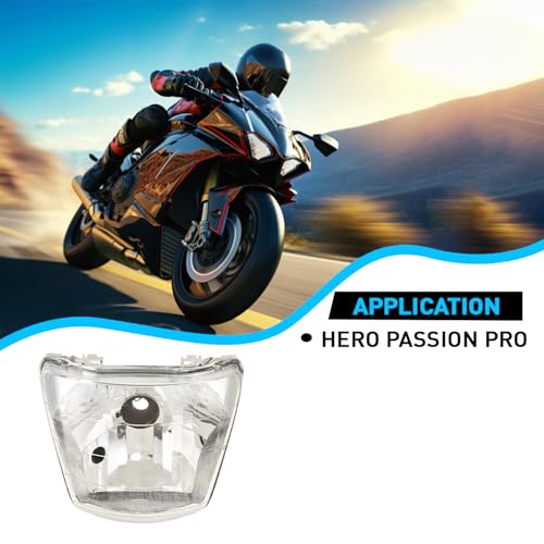 UNO Minda Hl-5215M Halogen Head Light With Bulb Holder-For Hero Passion Pro 4