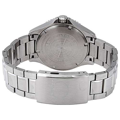 Hamilton Watch Khaki Navy Scuba Auto | Swiss Made | 40mm Stainless Steel Case | Blue Dial Analog Watch | Silver Stainless Steel Bracelet (Model: H82345141) 3