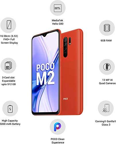 MI Poco M2 (Brick Red, 6GB RAM, 64GB Storage) 2