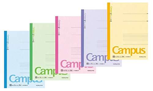 Kokuyo Campus Notebook Semi B5(9.8×7)- 6 mm - 35 Lines X 30 Sheets Pack of 5 2