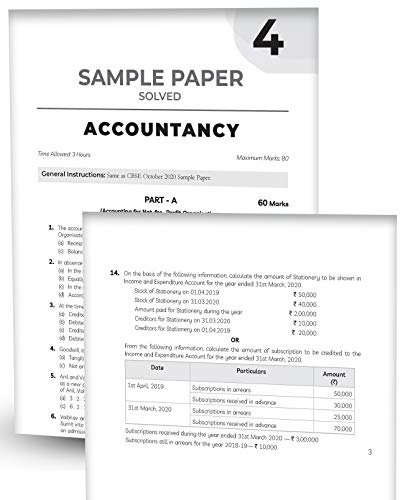 Educart CBSE Class 12 Accountancy Sample Question Papers For 2021 (reduced syllabus for Term 1 and 2) (old pattern) (Class 9-12) 5