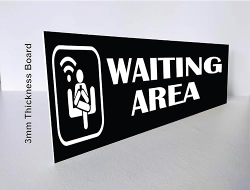 SIGN EVER Waiting Area Sign Boards For Office Hospital Bank Clinic Signage Medical College Doors Commercial Signage Boards L x H 30 Cm x 10 Cm 3