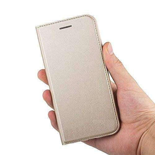 MoreFit Flip Cover for Vivo X60 Pro Plus - (Leather|Gold) 1