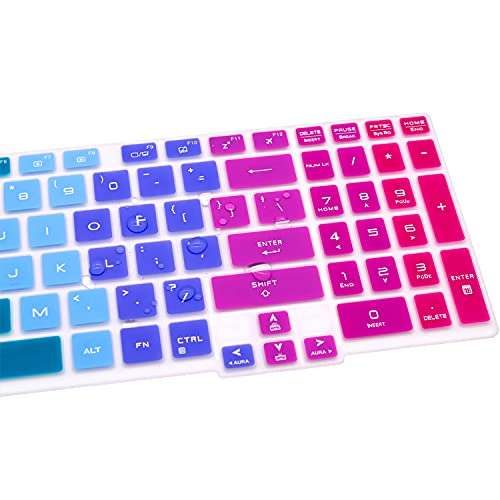 Justec Keyboard Cover Fit with ASUS TUF Gaming A15 TUF506 TUF506IV TUF506IU FA506 FA506IH FA506II, TUF Gaming F17 FX706 FX706LI, TUF Gaming A17 TUF706 TUF706IU TUF706IH Series Gaming Laptop - Rainbow 4