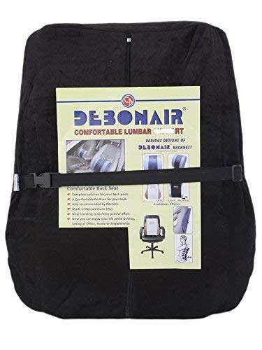 Oshotto Debonair Orthopaedic Back Rest Cushion for Car, Home, Office Usage (Black) 5