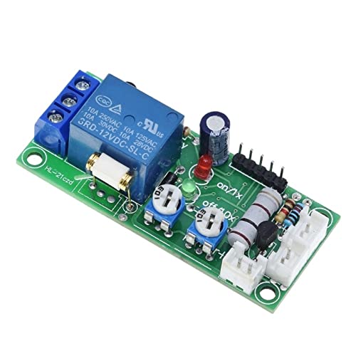 PIKIS 1PCS Vibration Module/Vibration Sensors Relay Switch Sensitivity and The Time Delay Adjustable (D2A1) 12V 3