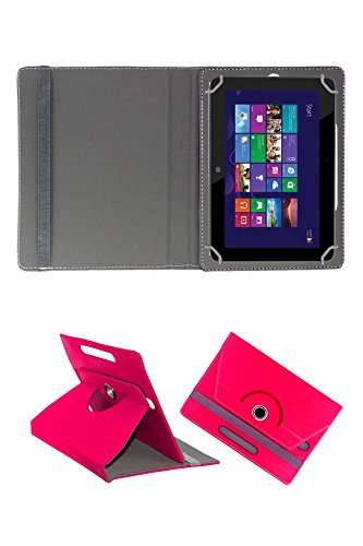 Hello Zone with Free Sim Adapter Kit Datawind Ubislate 3G10 Tablet (WiFi+8GB) 360� Rotating 10� Inch Flip Case Cover Book Cover -Pink 5