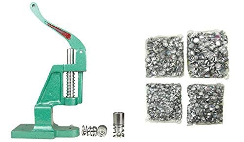 HPGM Stock Clear Deal Fabric Heavy Button Maker Making Machine Kit + Imported Dies 2 Dies (22-30 No) + 2000 Shells