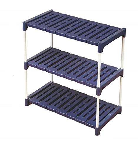 Multi-Purpose Foldable Shoe Rack - 3 Shelves 1