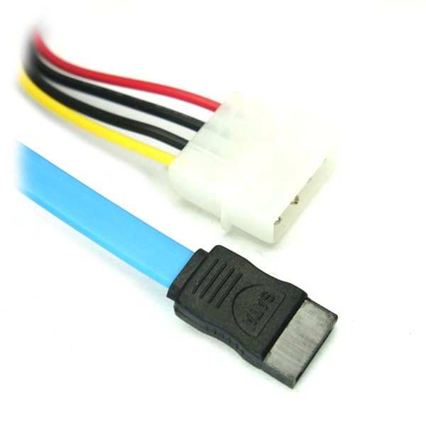Sintech SFF-8482 SAS 29 Pin to 7 Pin SATA Hard Disk Drive Raid Cable with 4pin Molex Power Port 70cms 5