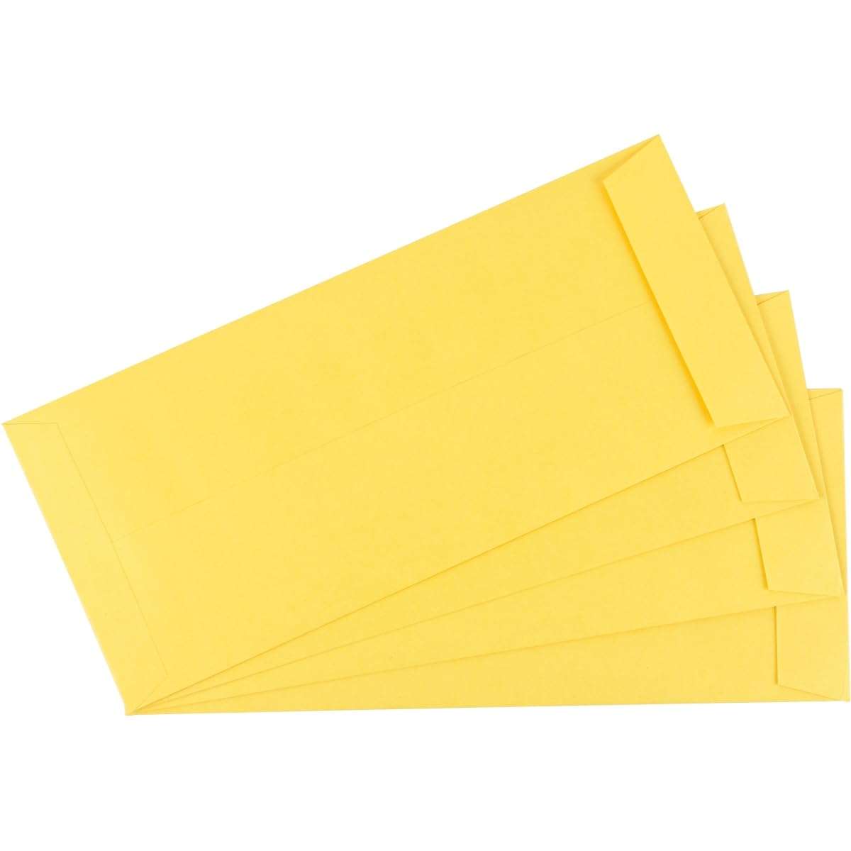 Worldone Super Yellow Laminated Resealable Envelopes, 100 gsm Paper, Strong Pasting, 10x12 inch, 50 Piece in a Packet, Pack of 1 1