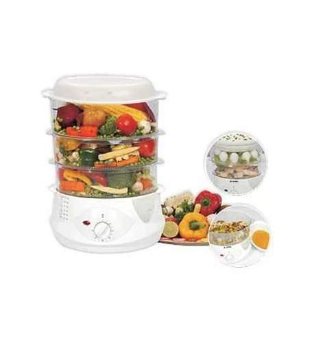 Skyline VT-7063 800-Watt 3 Layer Food Steamer (Multicolour) 1