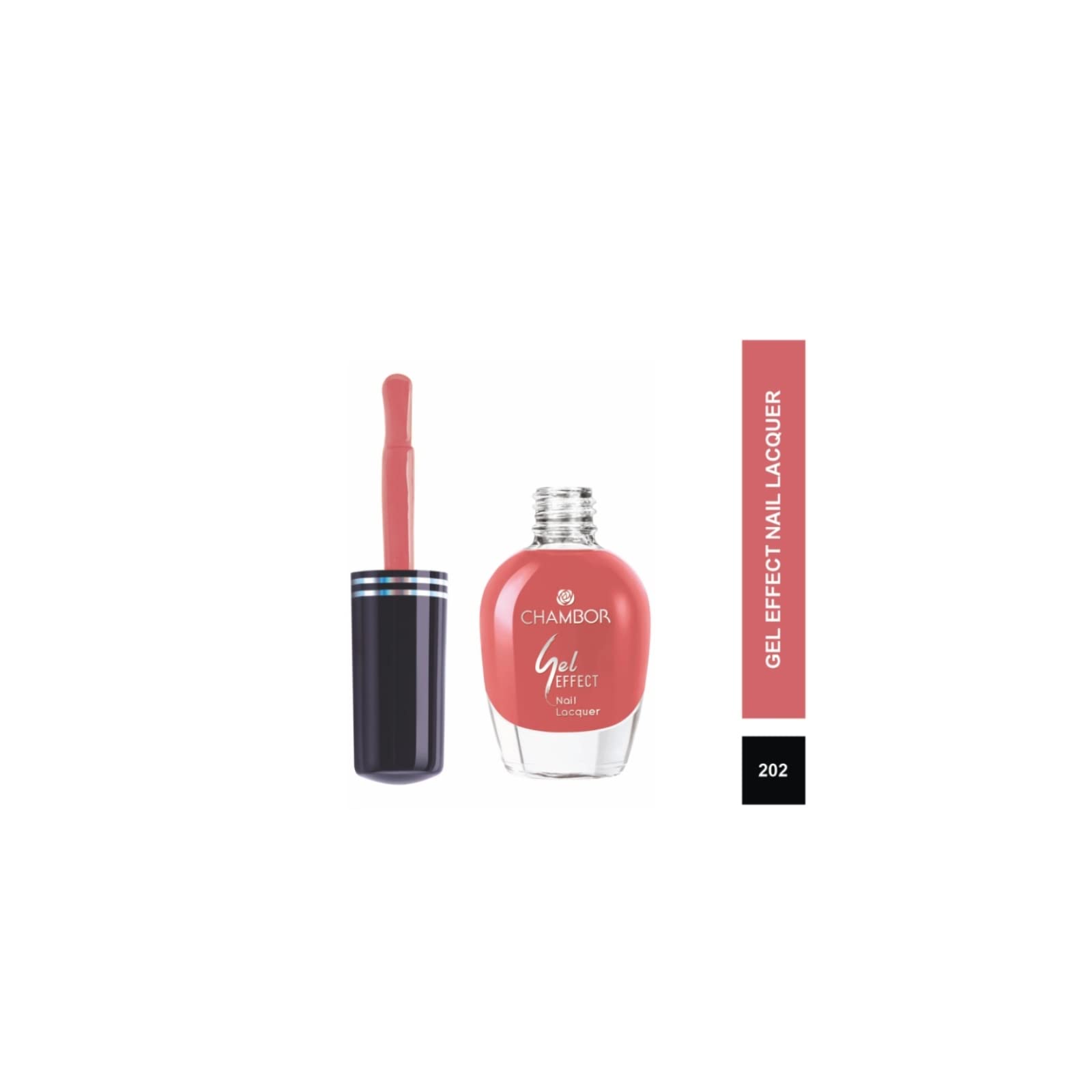 Chambor Gel Effect Nail Lacquer, Pink No.202, 10 ml 1